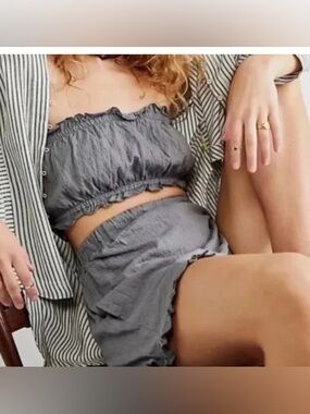 Free People Beach 2 piece Twyla short & bandeau set Size S